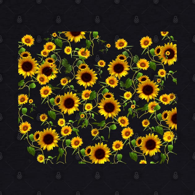 Sunflower Pattern by Collagedream